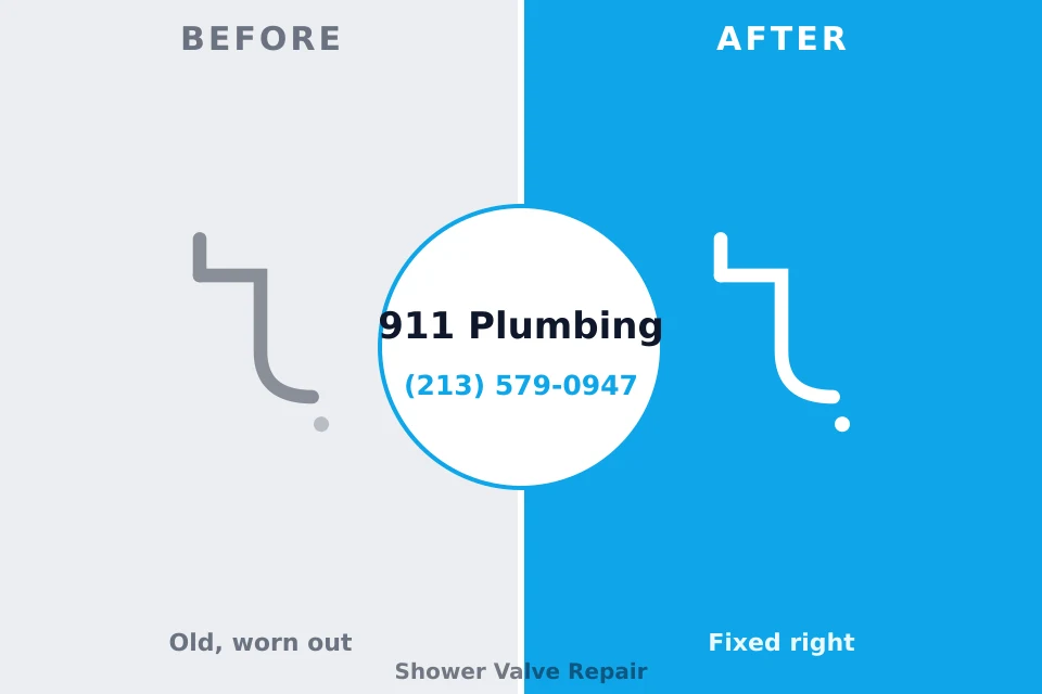 Before and after: plumbing company Vassar College, NY